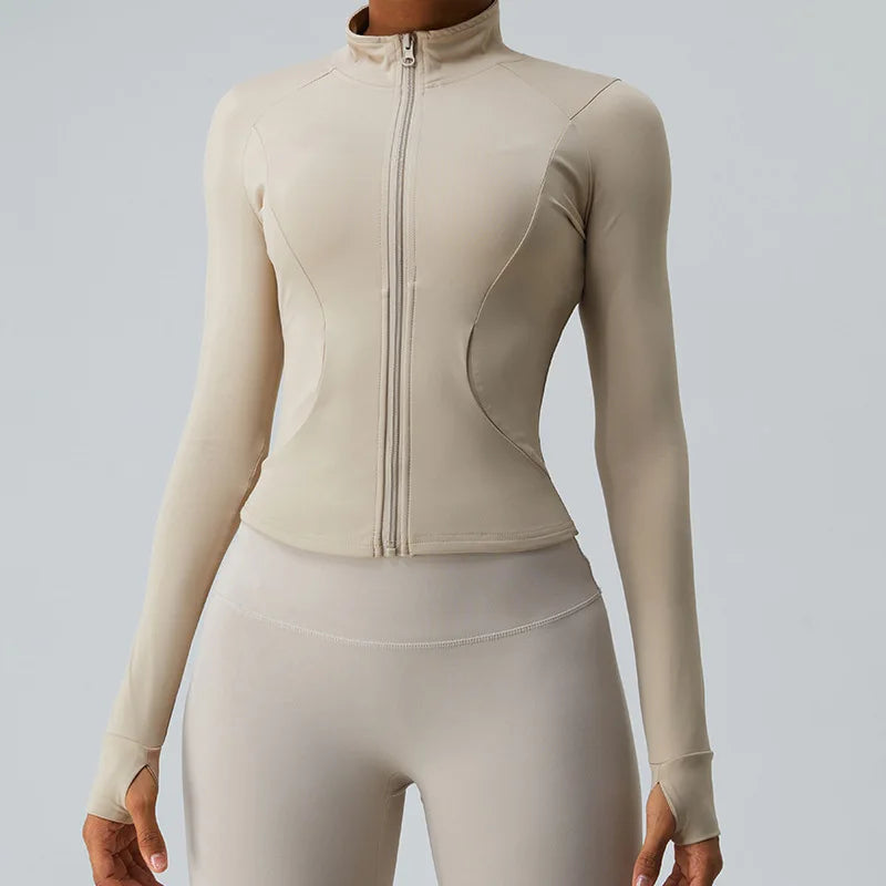 F -Jackets with Zipper with Finger Holes