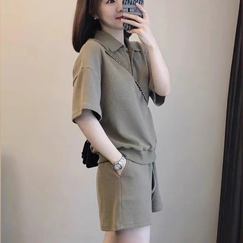 Tracksuit Korean Style Sweatshirt+pant