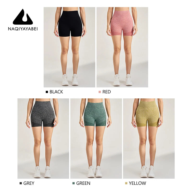 Shorts Gym Running Workout High Waisted