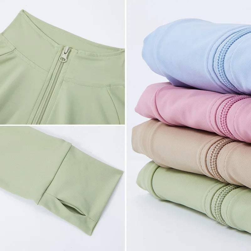 F -Jackets with Zipper with Finger Holes