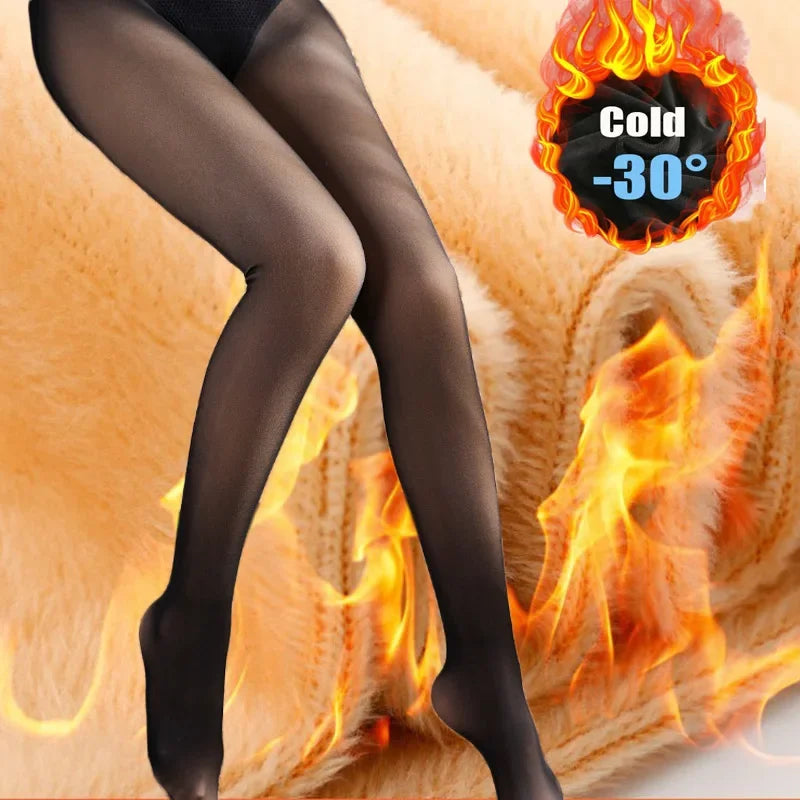 Polar Pantyhose Sock Lined Pants Velvet Tight