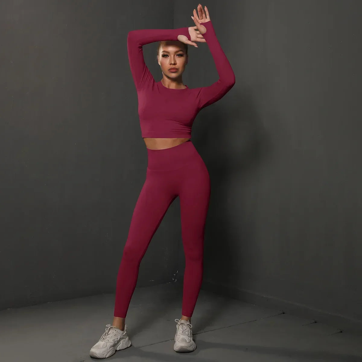 2pcs  Set leggings and croptop