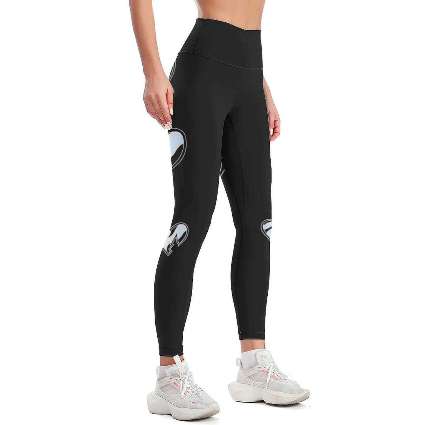 Cozy Heart Silver Leggings