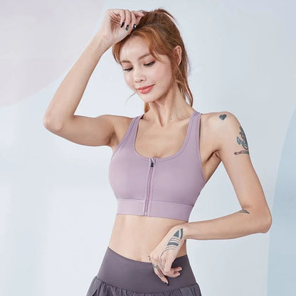 Zip Sports Bra