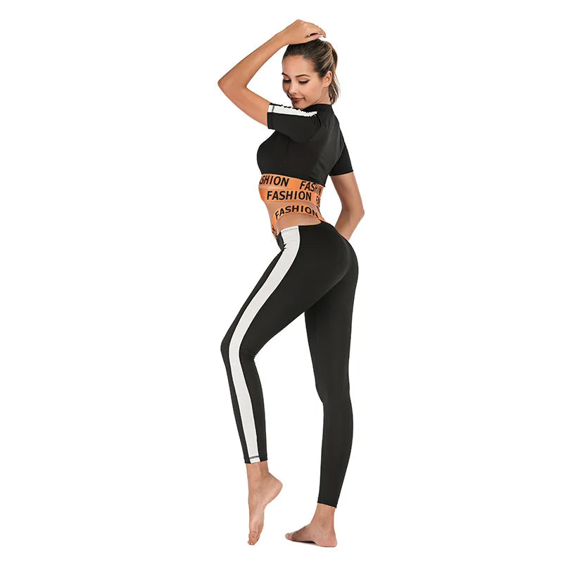 2pcs Elastic Sweatshirt+pant  Jogger