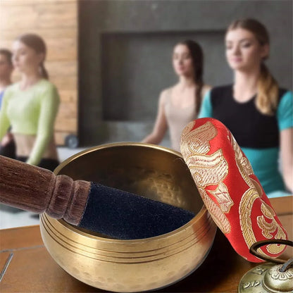 Miwayer Sing Bowl Nepal thủ công Tây Tạng Phật âm nhạc Yoga Đồng liệu pháp âm thanh Vật dụng tôn giáo Hát Tây Tạng