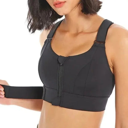 Yoga Vest Front Zipper Plus