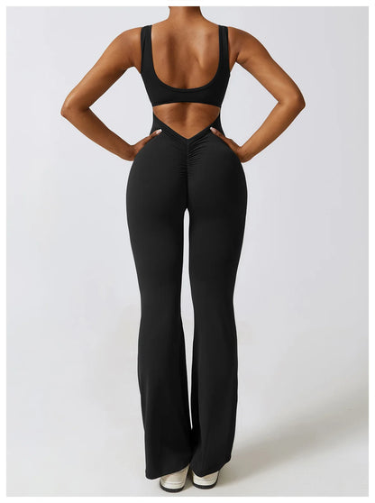 Triple moon jumpsuit women's backless