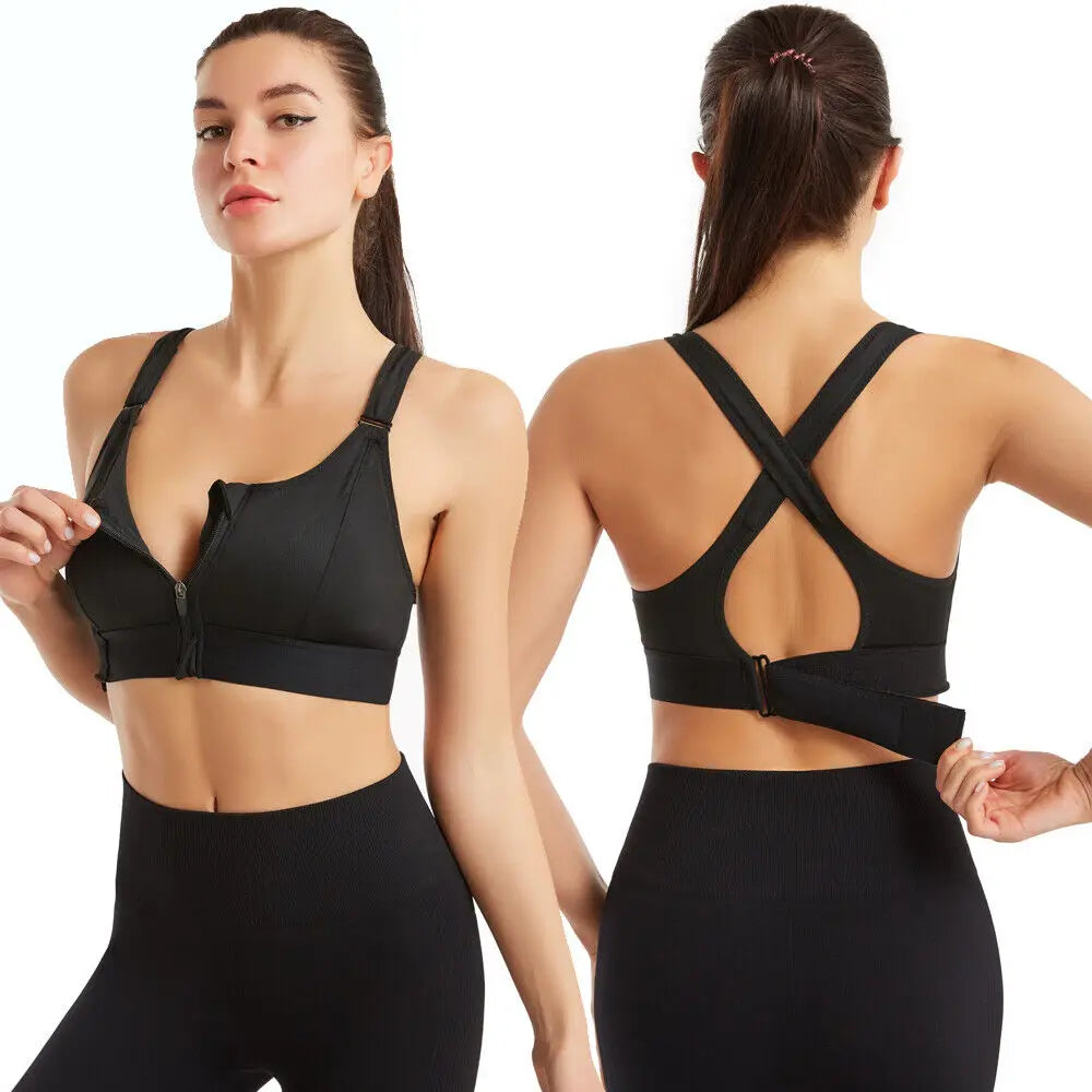 Front Zipper Sports Bras