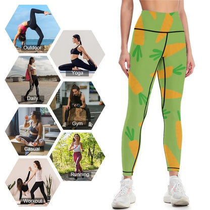 Carrot pattern Leggings Jogger pants