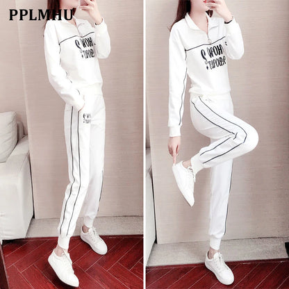 Pullover Sweatshirt And Sweatpant Suit