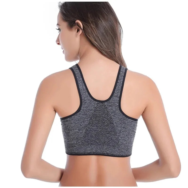 Sports Bras Front Zipper