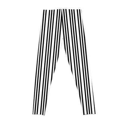 Black And White Stripes Leggings