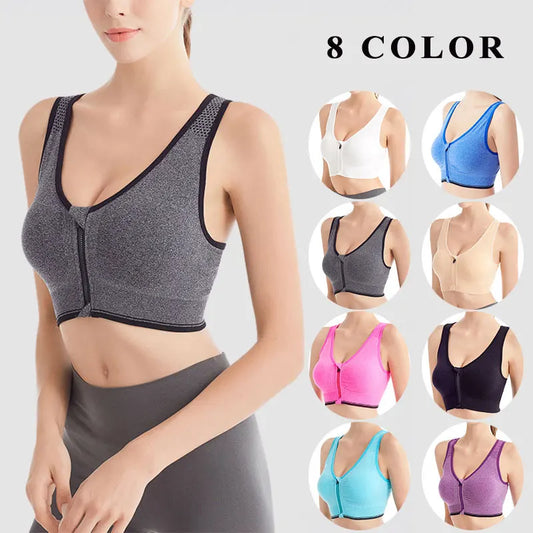 Sports Bras Front Zipper