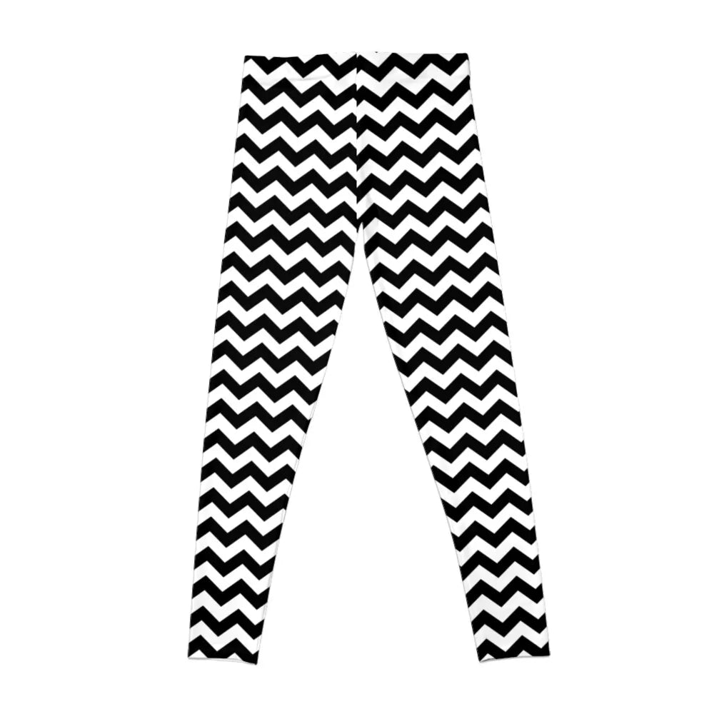 Black And White ZIG-ZAG leggings