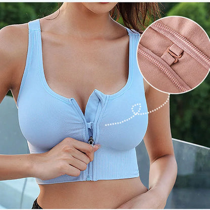 Sports Bra with Zipper