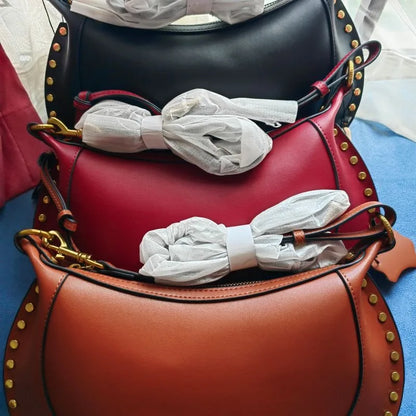 Leather Messenger Handbag