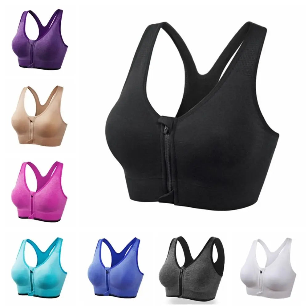 Sports Bra Top zipper