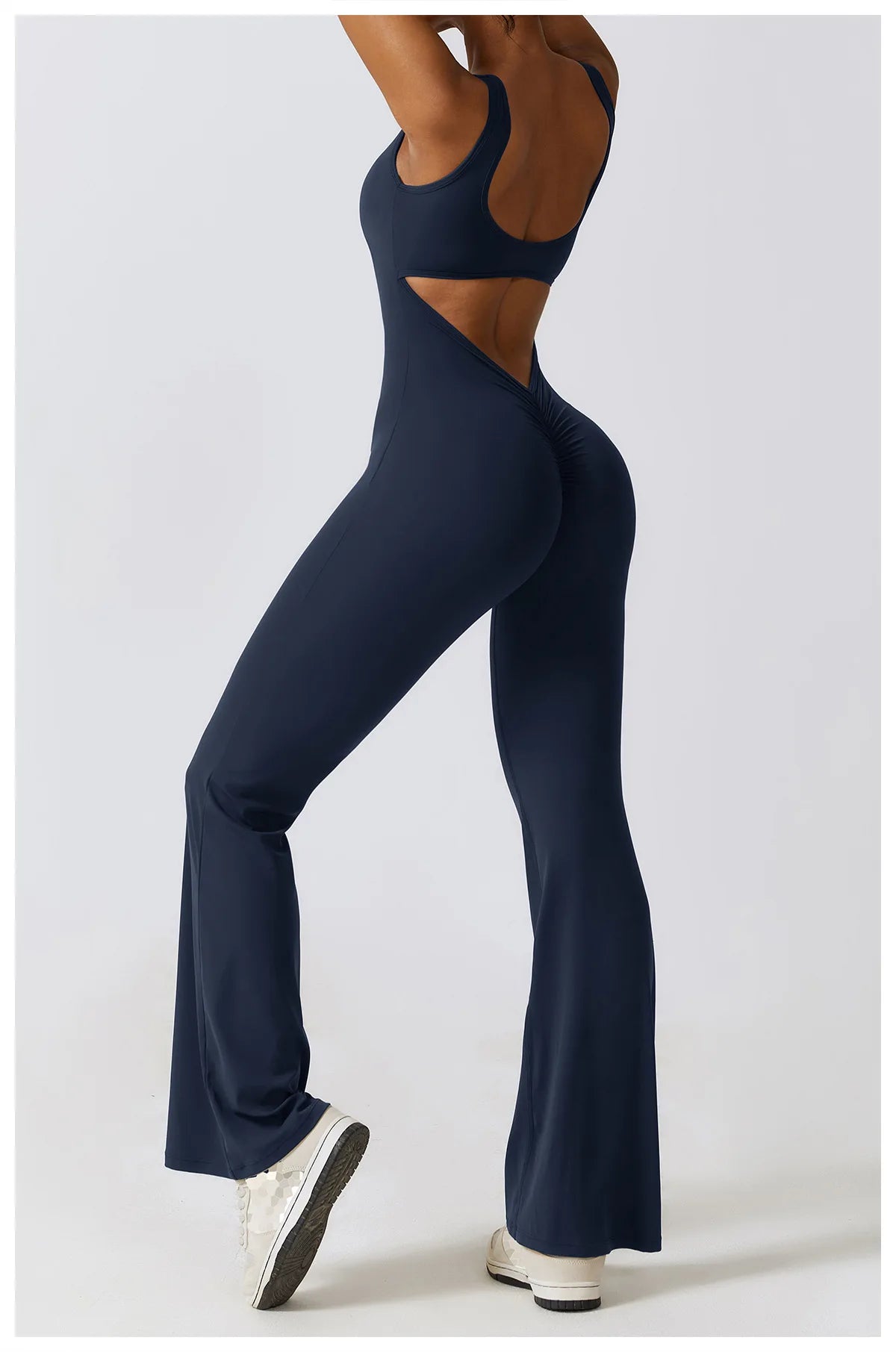 Triple moon jumpsuit women's backless