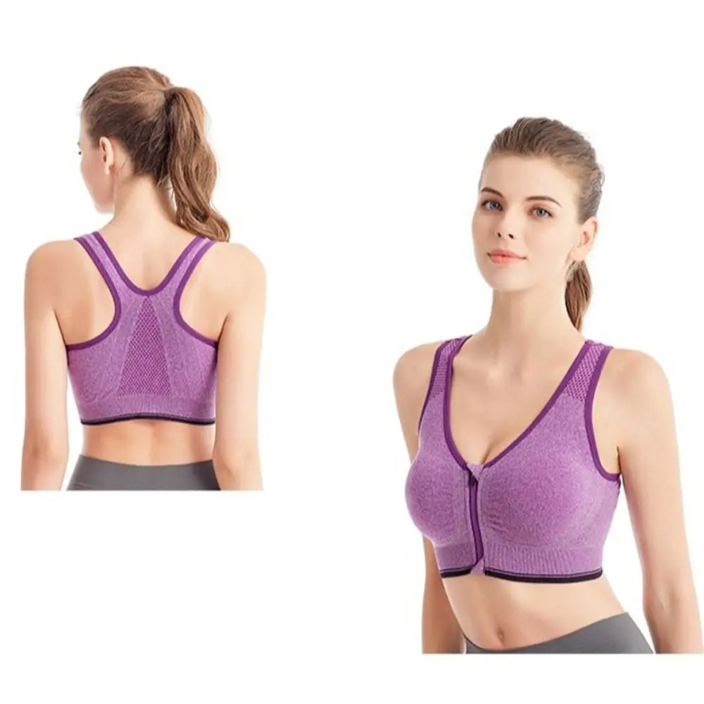 Sports Bra Top zipper