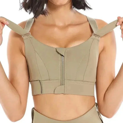 Yoga Vest Front Zipper Plus