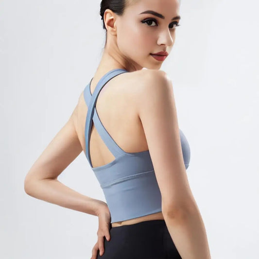 High-elastic Sports Bra Zipper