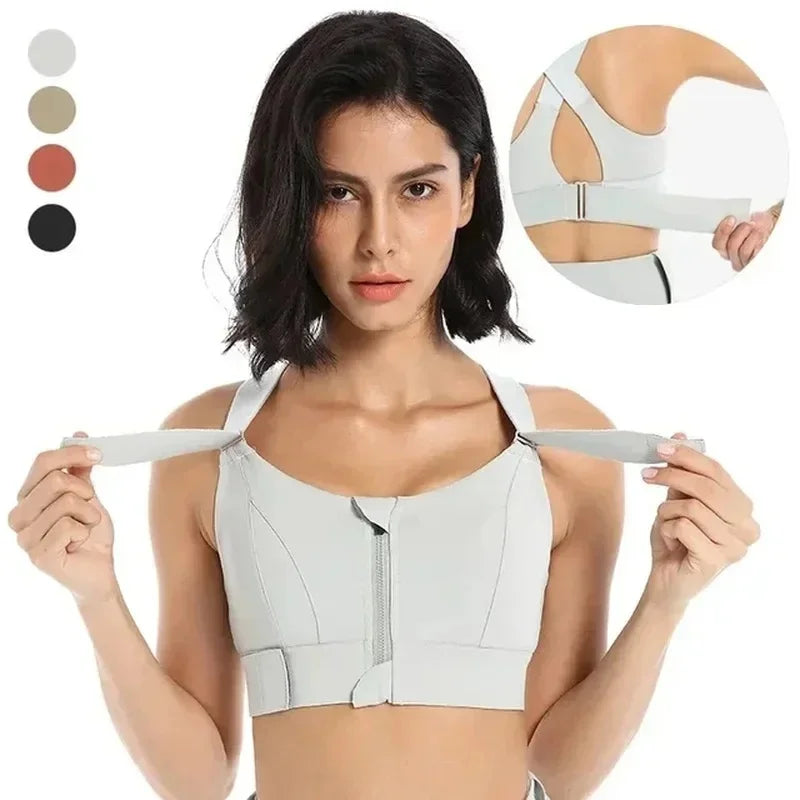 Yoga Vest Front Zipper Plus