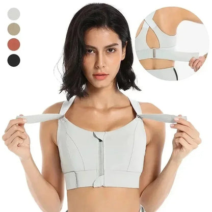 Yoga Vest Front Zipper Plus