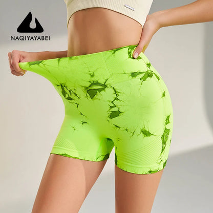 Yoga fitness exercise cycling shorts